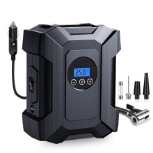 Tire Inflator Portable Air Compressor, 12V DC Air Pump for Car Tires 150 psi Digital Auto Tire Pump for Car Bike Motorcycles Ball(Black)