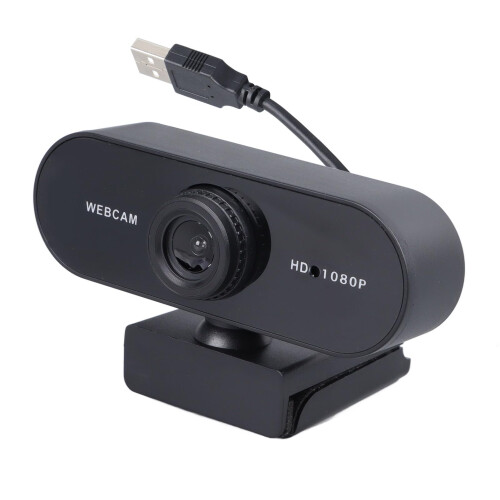 Web Camera 1080P HD Computer Camera with Microphone for PC Laptop Desktop(Black)
