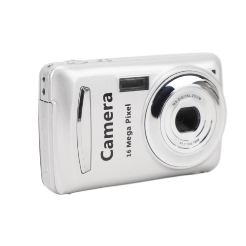 Câmera Digital de 16 Mp Câmera Ccd Pequena e Compacta com Display Lcd Estilo Retrô Adequada para Adolescentes e Adultos Branco