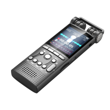Microfones Duplos Gravador Ativado Por Voz Gravação Cronometrada Repetição Ab. Adequado para Palestras Estúdios Música Dublagens
