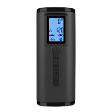 Pompe à vélo portable avec manomètre numérique et éclairage LED, mini gonfleur de pneus rechargeable, 150 psi