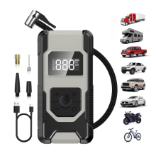 Tire Inflator Portable Air Compressor,150PSI Powerful Cordless Air Pump for Car Tires with Accurate Pressure LCD Display(Black)