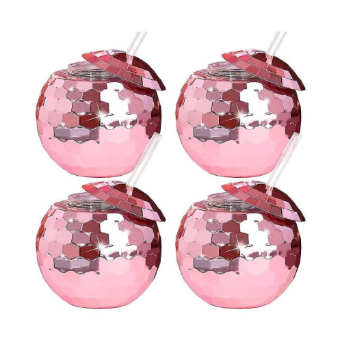 4pcs Ball S Glasses Bar Tools Glasses Flash Straw Goblets