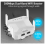 Extensor de señal wifi de 300 Mbps y 2,4 GHz con puerto Ethernet, color blanco. 5