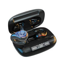 Clip on Open Ear Headphones Wireless Bluetooth Ear Clip Bone Conduction Headphones Bluetooth Head Set True Wireless Open Ear Earbuds(Black)