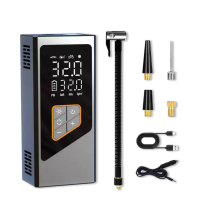 Compressor de Ar Portátil para Insuflador de Pneus Bomba de Ar Portátil Automática de 150Psi e 6000Mah para Pneus de Automóvel com Manómetro