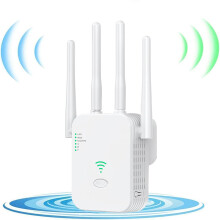 Najrýchlejší Wi-Fi Extender / Booster 2,4G Wi-Fi Signal Zosilňovač 4 antény 2 LAN porty Wi-Fi Extender / Booster