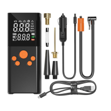 Bomba de Ar com Compressor de Ar Portátil para Inflador de Pneus para Pneus de Carro 150 Psi Bomba de Bicicleta Sem Fio com Medidor de