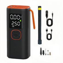 Compressor De Ar Portátil Para Inflador De Pneus, Poderosa Bomba De Pneu De Carro De 150 Psi E 12 V Dc, Parada Automática, Bomba De Ar Portá