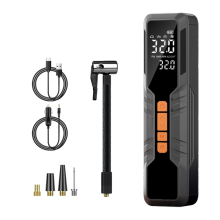 Inflador de Pneus de Automóvel Sem Fios Bomba de Ar Elétrica Compressor de Ar Portátil com Visor Led Bateria Recarregável de 3-150Psi 6000Mah
