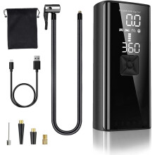 Compressor Ar Portátil para Inflador Pneus Inflador Pneus Portátil 150 Psi com Bateria 8000Mah Bomba Ar Elétrica Inflação