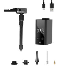 Mini Bomba De Bicicleta, Bomba De Bicicleta Com Manômetro Digital, Inflador De Pneu De Bomba De Ar De Bicicleta Portátil De 125g Com Válvula