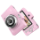 Câmera Digital Portátil 1080P 48Mp Lente Dupla Zoom Óptico 8X Tela Tft de 2 8 Polegadas 32 Gb Adequada para Adolescentes Rosa 1