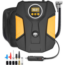 Compresseur d'air pour pneus de voiture 12 V, gonfleur rapide avec ventilateur, 22 cylindres