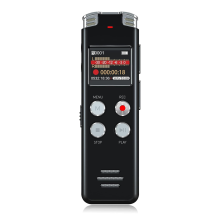 Gravador de Voz Recarregável Usb de 64 Gb com Gravação e Reprodução Ativadas Por Voz Gravador de Voz com Mp3 Player- Preto