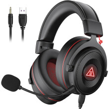 Casque de jeu USB avec son surround 7.1, pilotes 50 mm, micro amovible, réduction du bruit, pour PC, PS4/PS5, Xbox One