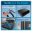 Compresseur d'air portable pour gonfler les pneus P006 Noir 6