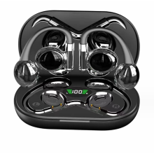 Ear Clip Bone Conduction Headphones Bluetooth 5.3(Black)