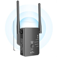 Zosilňovač signálu WiFi VPMKP, predlžovač dosahu, zosilňovač s ethernetovým portom, pásmo 2,4 GHz, anténa 3dBi x2, silné pokrytie