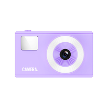 Appareil photo numérique rétro CCD 1080p pour adolescents, carte SD 32 Go, zoom 16x, violet