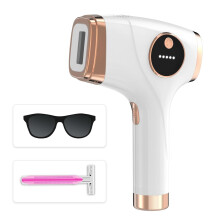 Upgraded IPL Hair Removal Device – 5 Adjustable Levels, Goggles and Shaver Included – For Face, Legs, Arms, Bikini – Home Use – White(white)