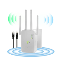 Wifi Booster 2024 Wifi Extender Wifi Range Extender 1200 Mbps Bezdrôtový zosilňovač signálu Booster 2.4 Dual Band 4 antény 360 plné pokrytie