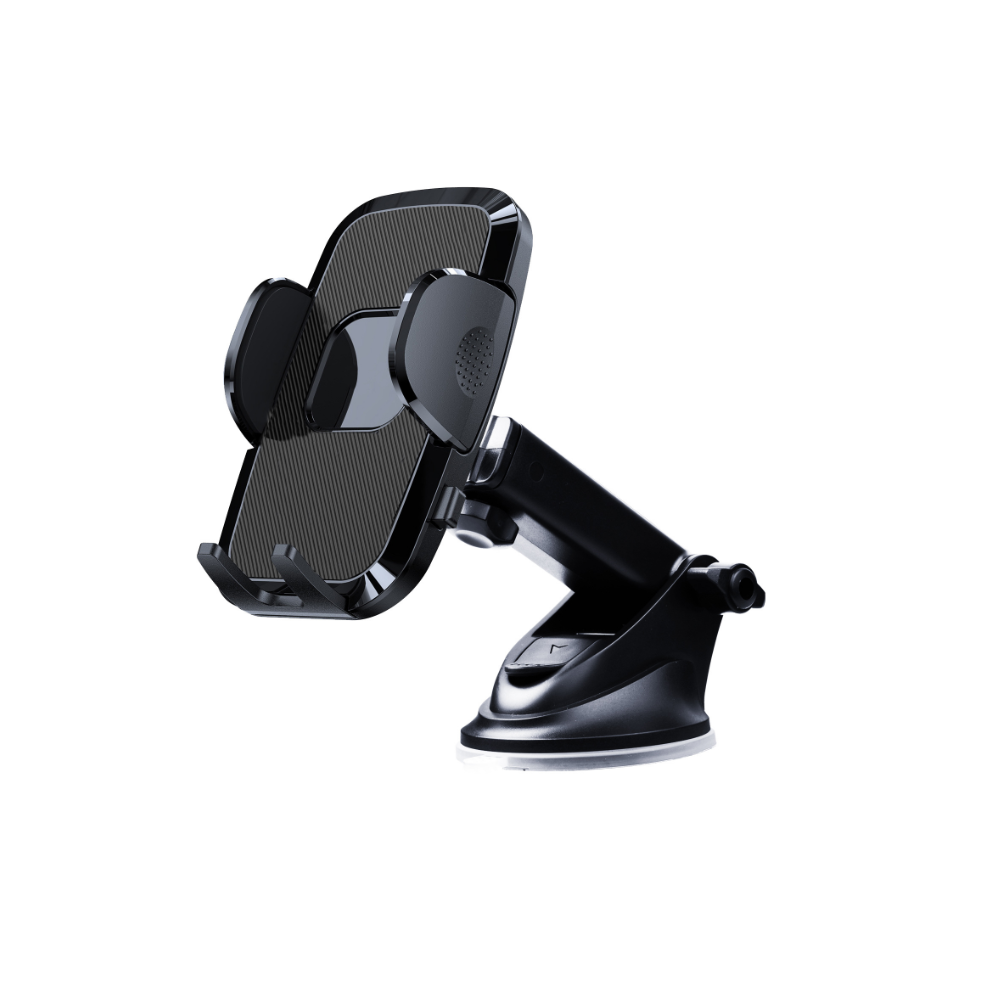 Chronus Car Cell Phone Holder Snap On Fixation 360 Degree Rotation Phone Cradle Mount Bracket(Black) Black 6976919859449