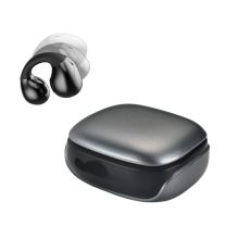 Open Ear Headphones Wireless Bluetooth Ear Clip Bone Conduction Headphones Bluetooth Clip On Earbuds Bone Conduction Earbuds(Black)