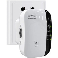 Wifi Extender Wifi opakovač s ethernetovým portom 1-dotykový nastavovací prístupový bod pokrýva zosilňovač až 2 640 štvorcových stôp D