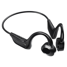 Bone Conduction Headphones | Bluetooth Wireless Earphones with Mic | Running Headphones | Open-Ear Sweatproof Ultralight Sports Headphones(Black)