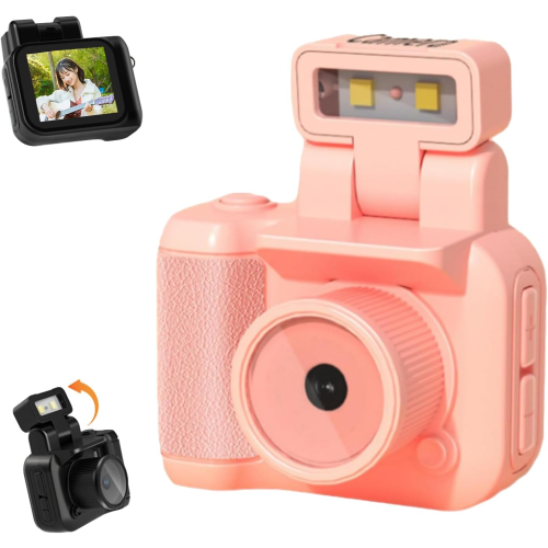 Porte-clés Caméra Porte-clés Caméra avec Flash Mini Porte-clés Caméra Mini Caméra de Sport HD Mini Porte-clés Caméra Rose