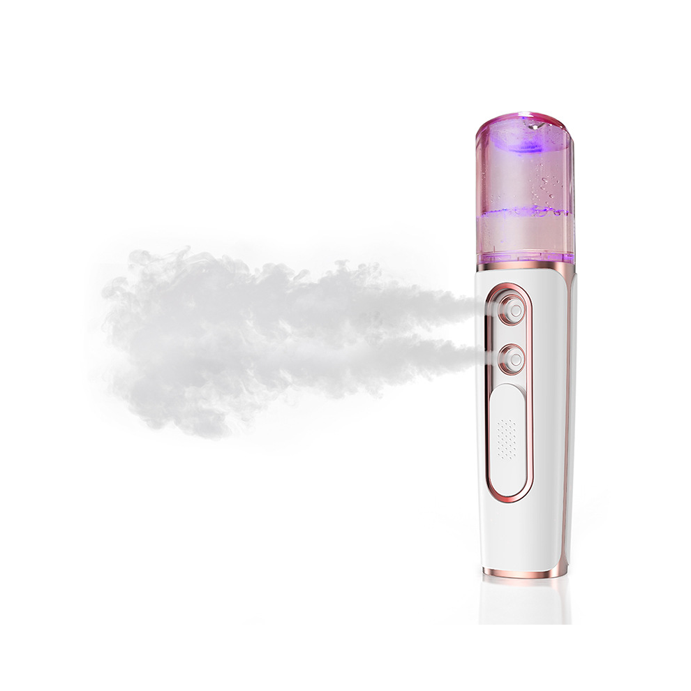 Chronus Pink Nano Facial Sprayer, Cold Mist Facial Steamer, Usb Rechargeable, Visible Water Tank, Nano Sprayer(Pink)