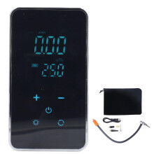 Car Cordless Air Pump, Portable Car Cordless Inflator Pump High Efficient Digital Display Electric Tire Inflator Pump for Vehicle Wheel Ball(Black)