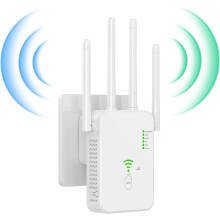 Wifi Extender Zosilňovač signálu Dvojpásmový Wifi zosilňovač 5 GHz/2,4 GHz Až 2 000 štvorcových stôp a opakovač 30 zariadení