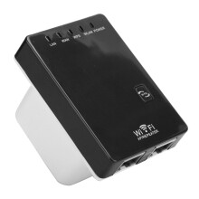 Bezdrôtový sieťový smerovač Wifi Booster Repeater Jeden zosilňovač SSID 300 Mbps (čierny)