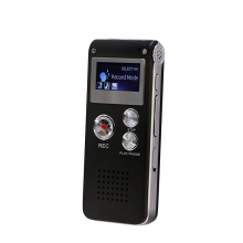 Konferenčný záznamník hlasového ovládania 8GB prenosné A-B nahrávacie zariadenie s mikrofónom Mp3 čierny