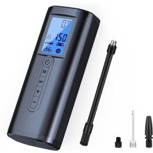 Bomba Elétrica para Bicicleta de Insuflação de Pneus Sem Fios com Manómetro Digital Bomba de Pneu Portátil Recarregável para Carro Bicicleta