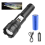 Rechargeable Flashlights High Lumens,Super Bright LED Flashlight USB C,Tactical Flashlight with Zoomable 10 Modes for Emergency(Black) 1