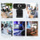 1080P USB Web Camera, Desktop Computer Online HD Webcam with Microphone for Video Calling Conferencing Recording PC Laptop USB Webcams(Black) 6