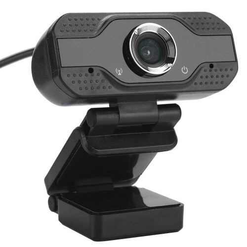1080P USB Web Camera, Desktop Computer Online HD Webcam with Microphone for Video Calling Conferencing Recording PC Laptop USB Webcams(Black) 1