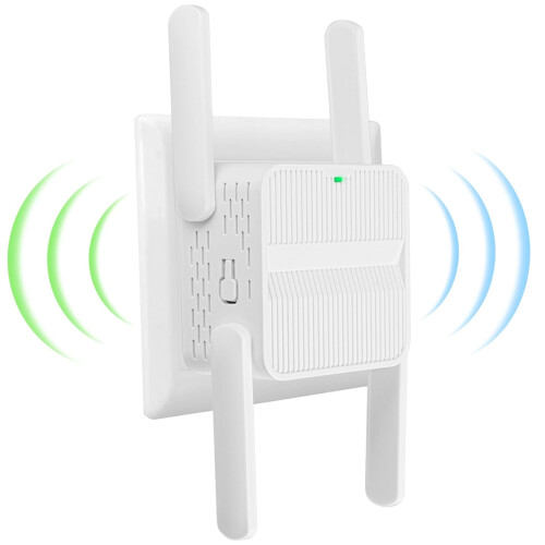 Extensor de Wifi 2024, amplificador de señal, extensor de rango Wifi de 1200 Mbps, extensor de Internet de largo alcance de 999 Mbps.