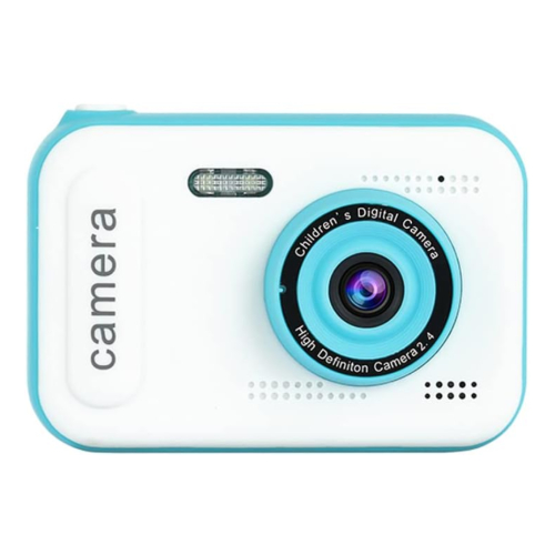 1080P Mini Câmara Digital Infantil Câmara de Vídeo Digital Infantil Lente Dupla Tela Ips de 2 4 Polegadas Branca