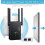 Extensor WiFi 2024, Cobre até 8.000 m² e 40 Dispositivos, Repetidor de Internet - 3