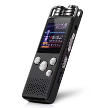 16 GB hlasom aktivovaný záznamník s funkciou prehrávania DSP redukcia šumu Duálne mikrofóny Mp3 reproduktory Ochrana heslom