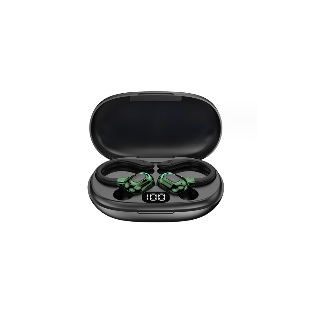 Wireless Earbud,Sports Bluetooth 5.3 Headphones,Bluetooth Earbud With Mic Deep Bass For Iphone/Android(Green) Green 6976918333599