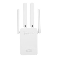 Príslušenstvo k bezdrôtovému smerovaču Repeater Anténa s vysokým ziskom 2,4 GHz Wifi 300 Mb/s (biela)
