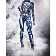 (M Schwarz)Sexy Cosplay Kostüm Damen, Roboterkostüm