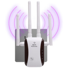 Wifi Extender, Wifi Repeater s ethernetovým portom, 1-Touch Setup Access Point, pokrýva až 3 000 štvorcových stôp, zosilňovač