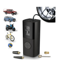 Tire Inflator Portable Air Compressor 150 PSI, Mini Air Pump for Car Tires, Cordless Electric Tire Pump for Car, Motorcycle, Bicycle, and Ball(Black)