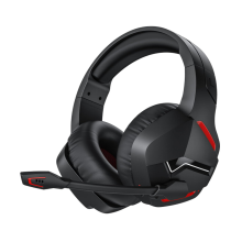 Casque de jeu sans fil avec micro USB Bluetooth 2.4G avec microphone Rouge